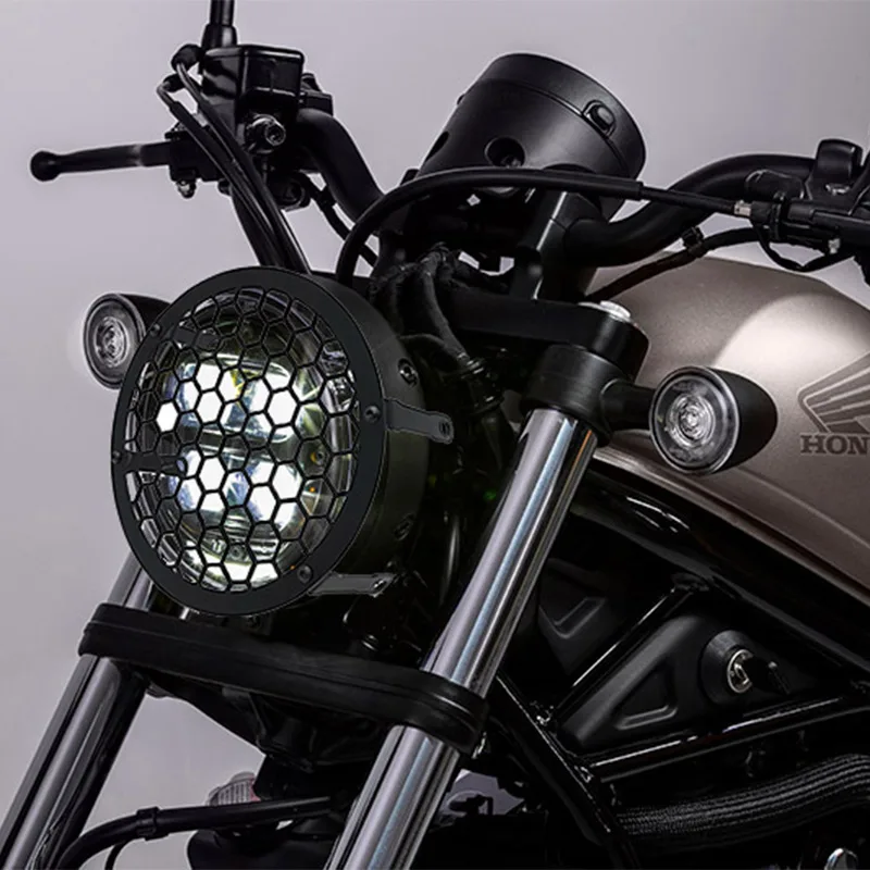 

CMX500 CMX300 Motorcycle Head Lamp Glass Covers Headlight Grill Protector Guard For HONDA REBEL500 REBEL300 2017 2018 2019 2020