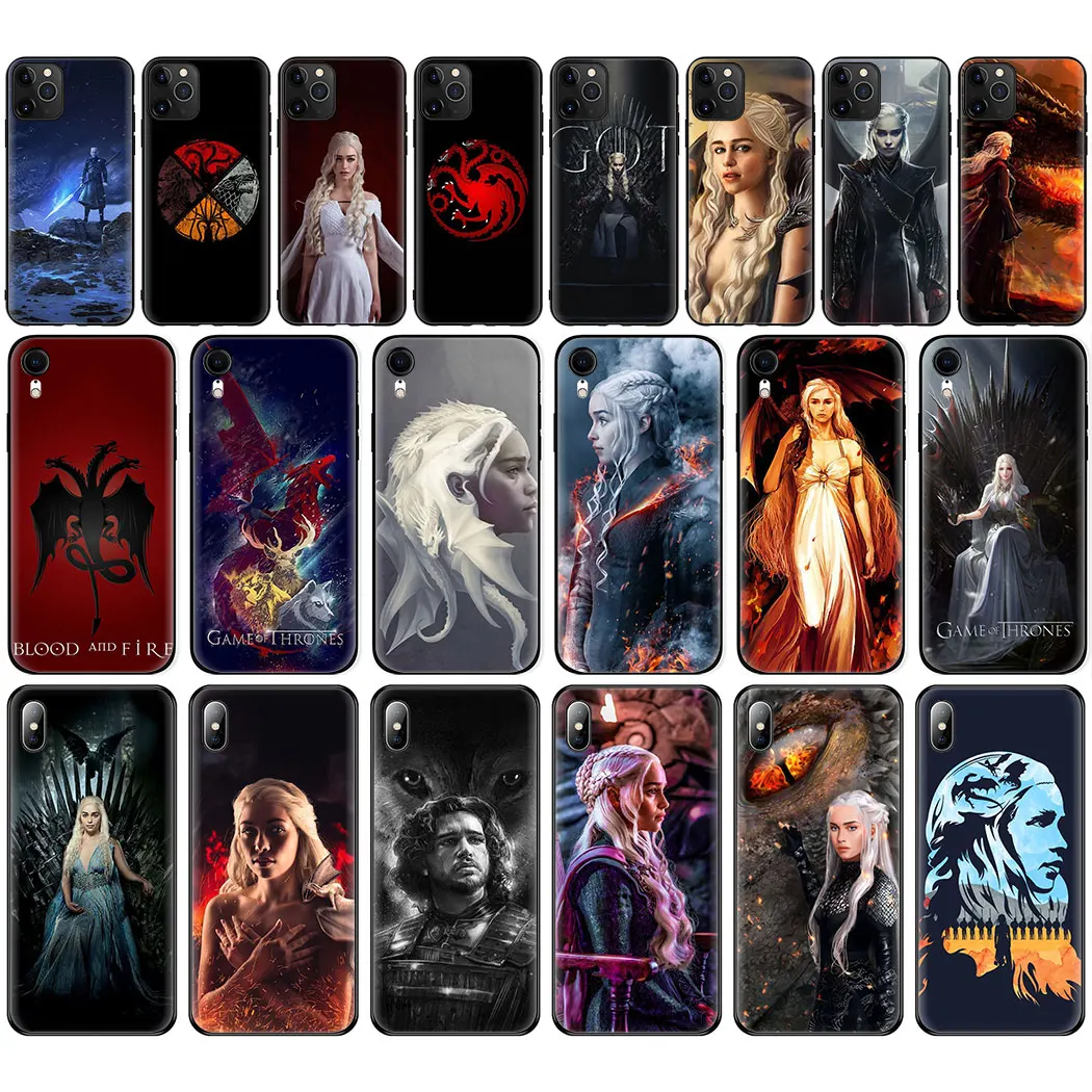 Эмилия Кларк Жесткий Мягкий силиконовый чехол для iPhone 11 Pro Max 6 7 8 Plus 5 5S 6S X XR XS |