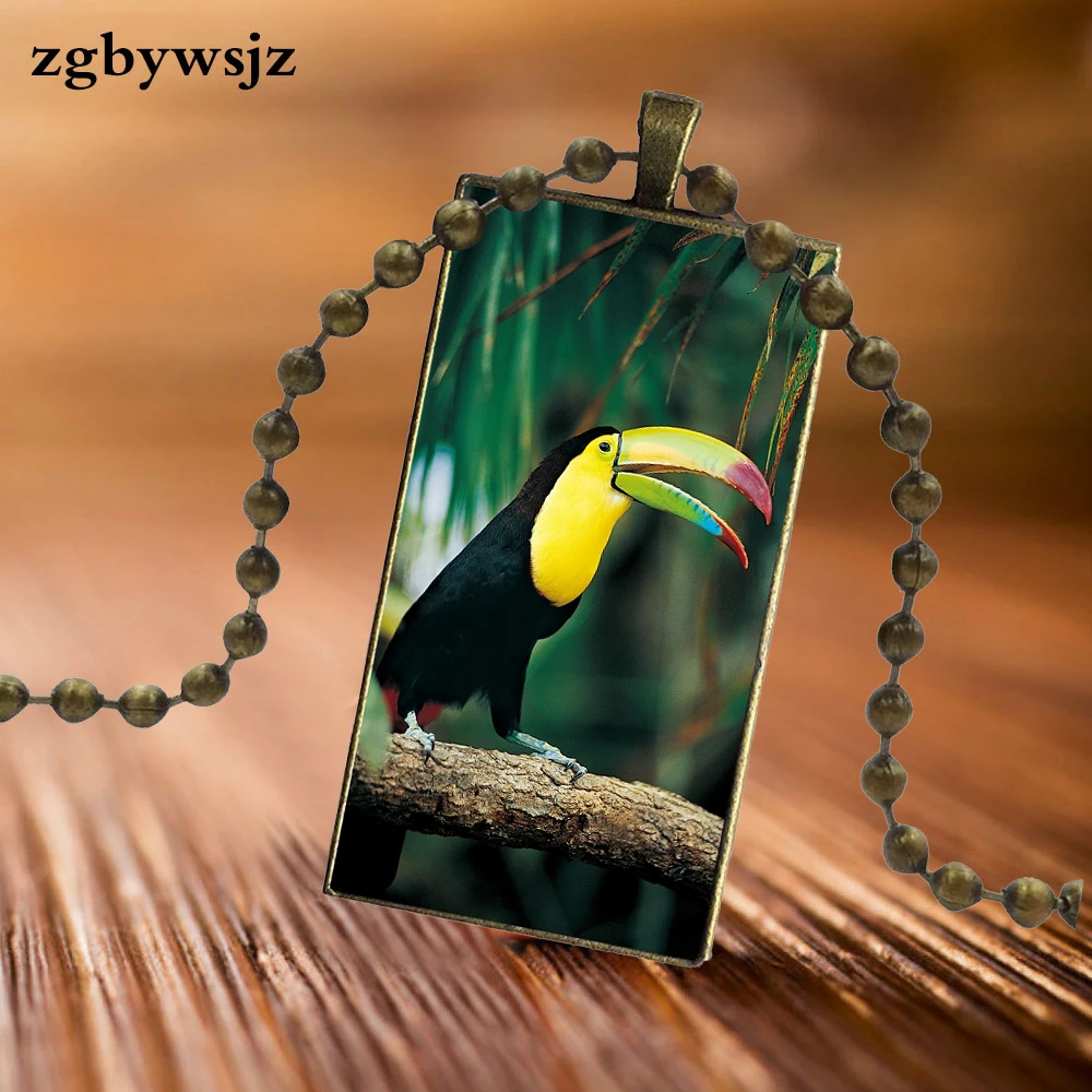 Tucan Bird брендовые стальные цветные ювелирные изделия модное массивное ожерелье