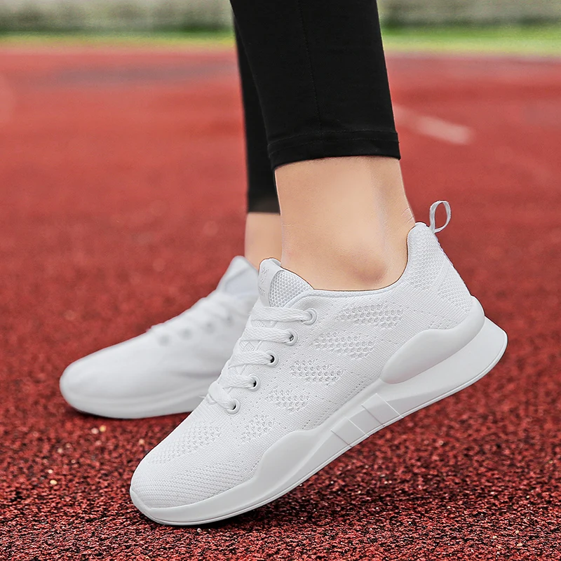 

Lightweight Jogging Athletic Running Shoes Women Flying Weave Sports Casual Sneakers Ladies Non-slip Baskets Gym Walking Shoes