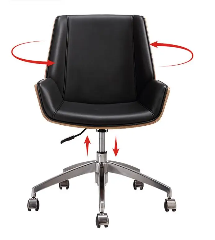 Компьютерное кресло Bentwood со средней спинкой вращающееся офисное из