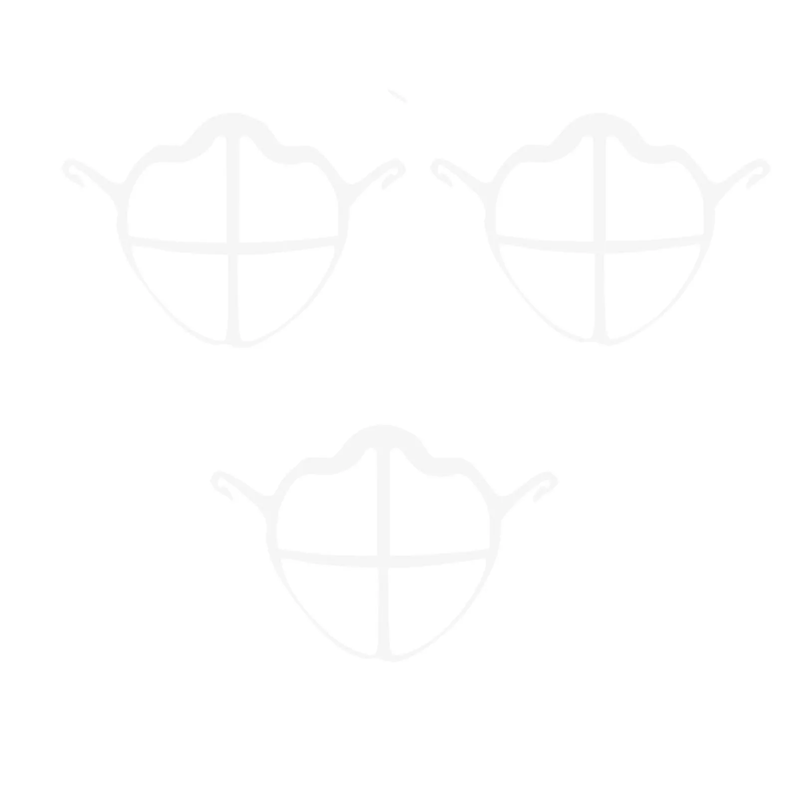 

3D Mask Holder-TPE Mask Holder-Soft Washable Mask Internal Support Frame Bracket for Breathing Protection Accessories