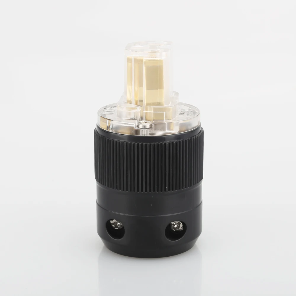 Латунный позолоченный блок питания Schuko европейская и вилка Hi Fi аудио разъем 1