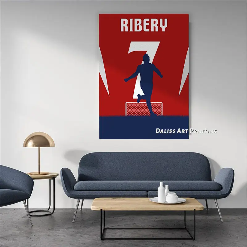 

Canvas Football star Frank Ribery Pictures Home Decoration Paintings Poster HD Prints Wall Art Modular Living Room Framed