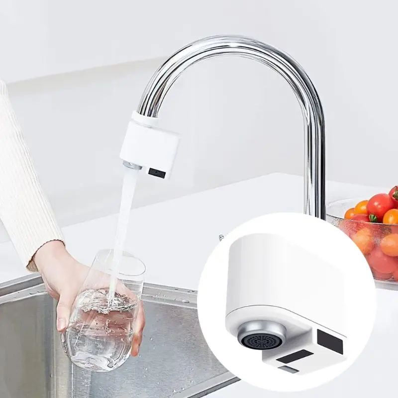 

Automatic Faucet Motion Sensor Hand Free Adapter Tap Kitchen Bathroom Autowater R9JF