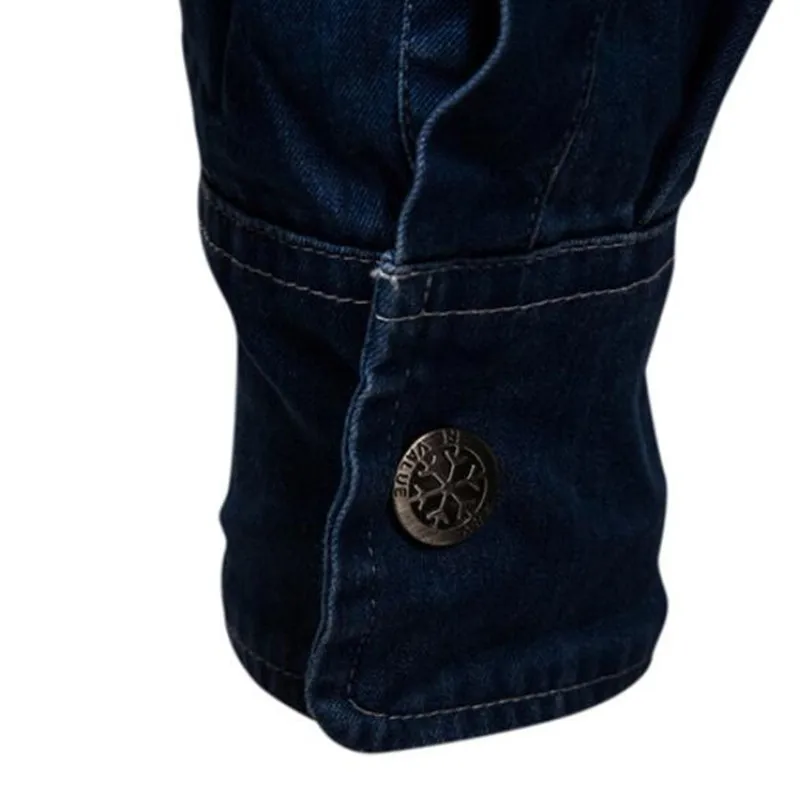 

2021 New Men Long Sleeve Denim Shirt Mens Casual Dress Male Jean Shirts High Quality Street Wearing Hot Sale Mens Shirts S-2XL