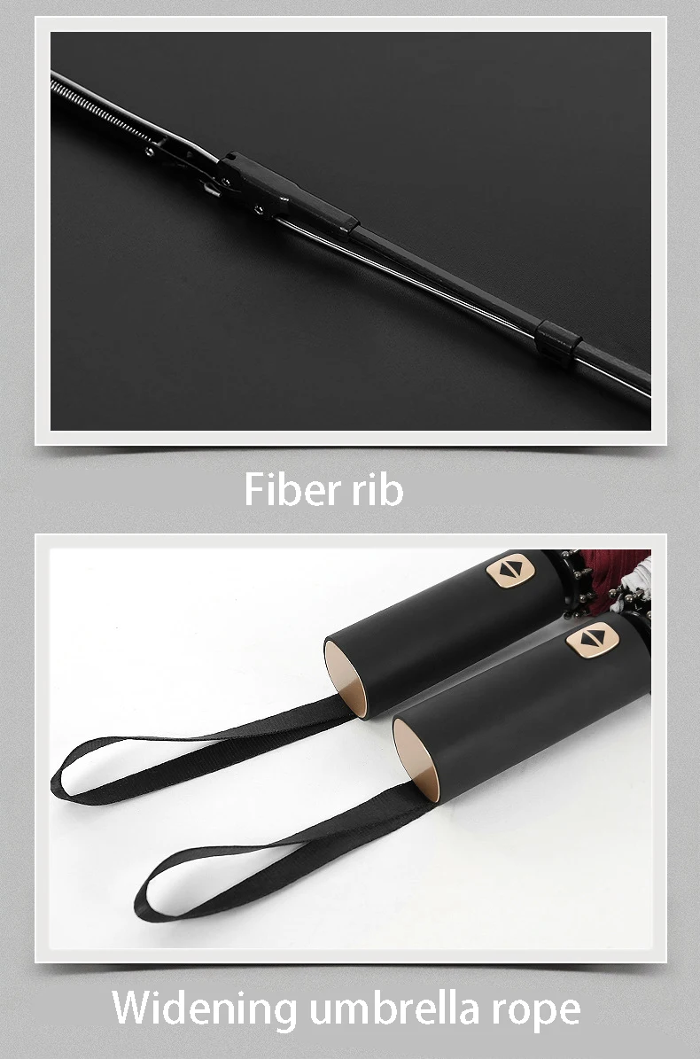Explosion models automatic umbrella three fold windproof umbrella men and women sun umbrella three fold black plastic umbrella