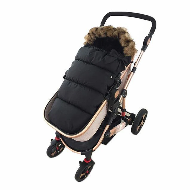 Baby Stroller Sleepsacks Infant Wheelchair Envelopes Footmuff Windshield Winter Out Windproof Fleece Warm Soft Sleeping Bag