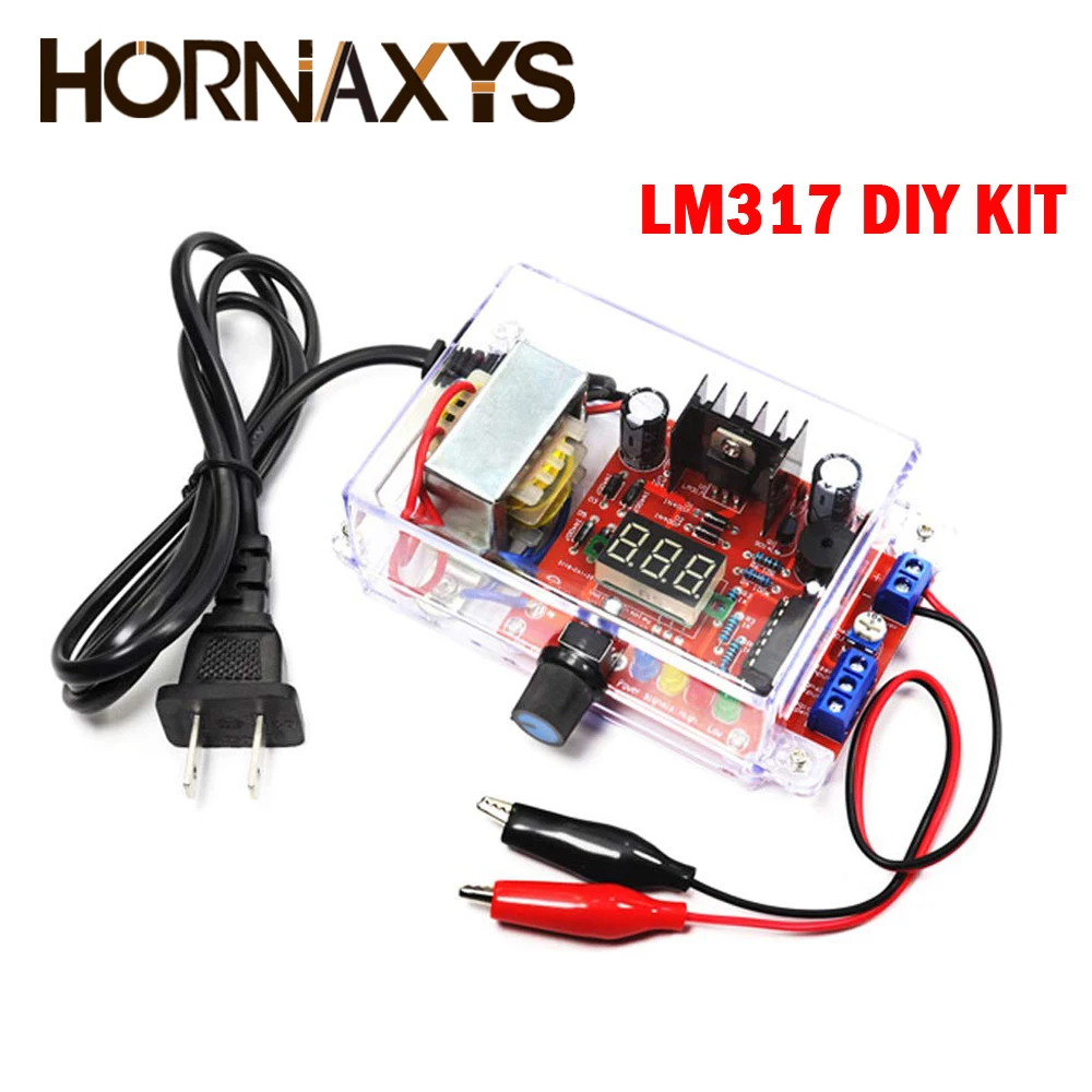 

DIY Kit LM317 Adjustable Regulated Voltage 220V to 1.25V-12.5V Step-down Power Supply Module PCB Board Electronic kits