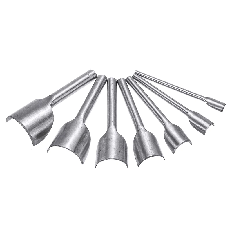 7 шт. 10 40 мм кожаный полукруглый режущий инструмент в форме ремня наборы резаков