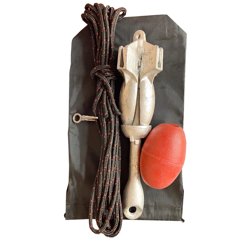 

1.5 lbs 0.7Kg Marine Kayak Fishing Anchor Kit Folding Anchor System For Kayak Canoes