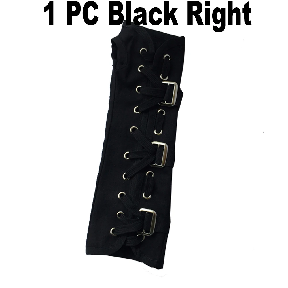 Black Right (1pc) MJ Майкл Джексон белый и черный нарукавники варенья черный белый BAD белые перчатки вечерние рукава Косплей имитация сиампле стиль опора - Color: Black Right (1pc)