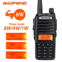 10km uv 82 walkie talkie 8w hight power uv 82 professional cb radio portable station hunting ham radio two way radio transceiver