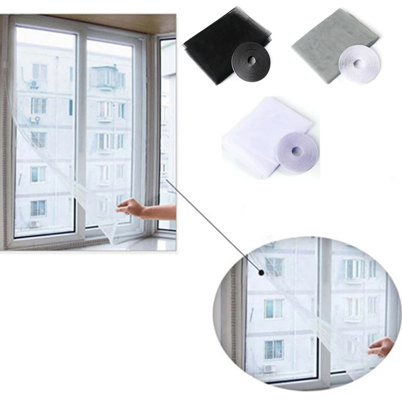 150x200 см оконный самоклеящийся москитная сетка для дома Летающий Шторы насекомого