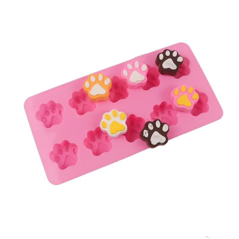 1 предмет 10 ячеек силиконовые формы Инструменты для тортов с мультяшным котом из