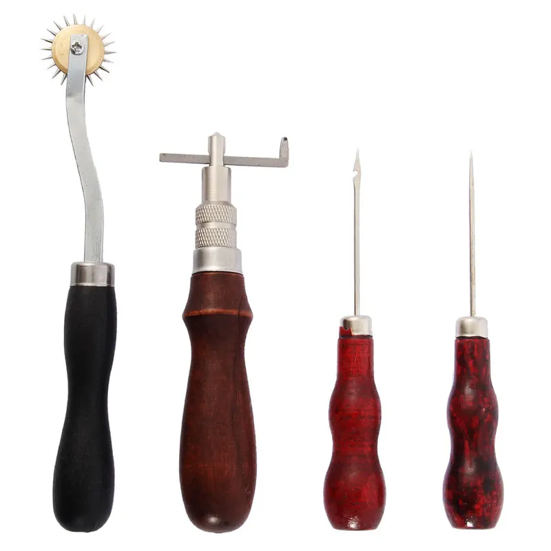 

62Pcs Leather Craft Tools Kit Hand Sewing Stitching Punch Carving Work Saddle Leathercraft Accessories Home Hand Tool Kits