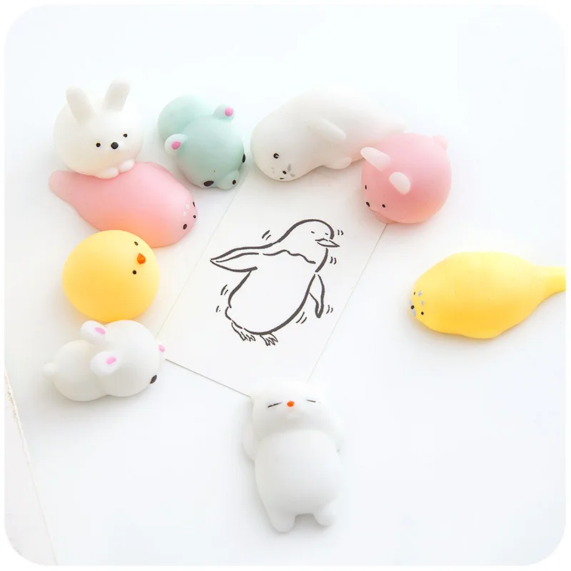 

3pcs-5pcs/Set Children Adults Creative Solutions Venting Reducing Pressure Toys Cute Animal Balls Of Cute Soft Cute Toy Gifts