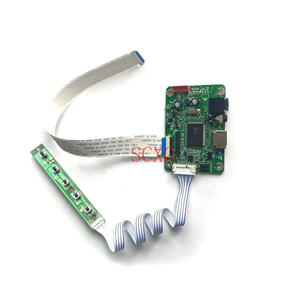 

Набор «сделай сам» светодиодный Панель контроллер плата привода карта 30 Pin eDP HDMI порт подключения типа c: совместим для M125NWN1 R0/R1/R2 M125NWR3 R0 1366*768 ...