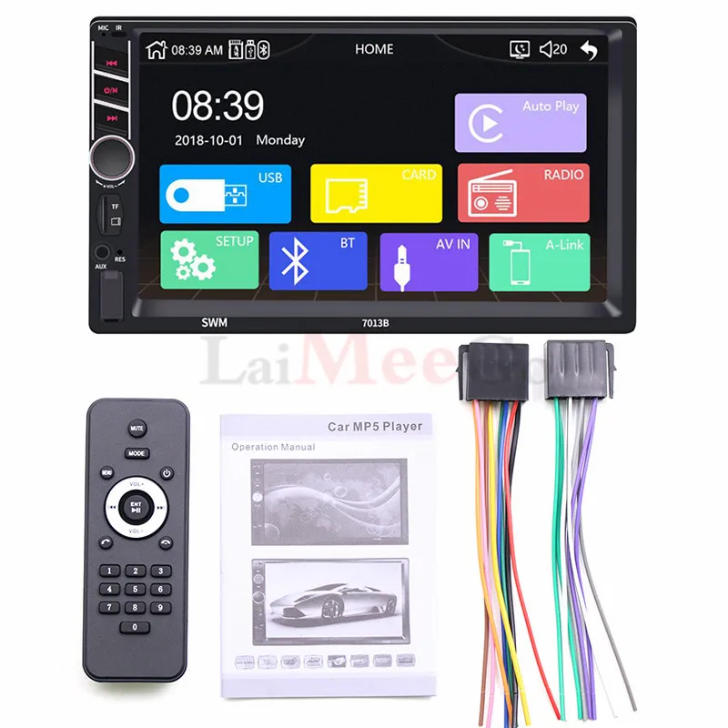 2din 7 "Универсальное автомобильное мультимедийное устройство Apple carplay Mirror link Android
