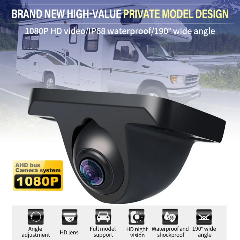 

1080 P Car Mini Front / Side / Rear View Camera HD Night Vision Rear View Camera 190 Wide Angle Waterproof night vision