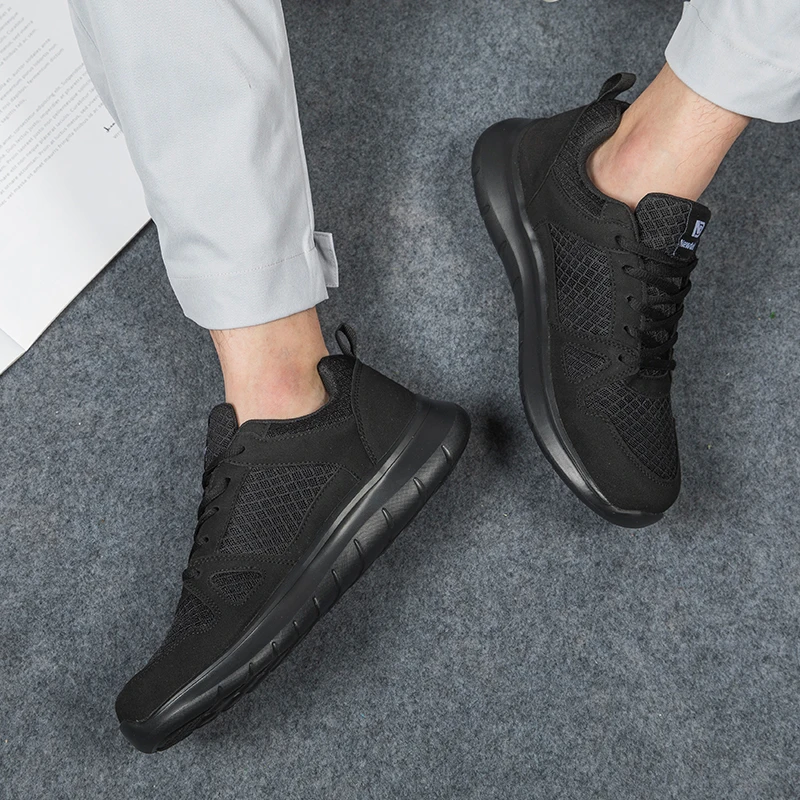 Мужская повседневная обувь Дышащая Модные мужские кроссовки из сетчатого