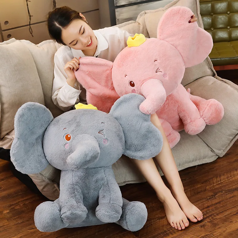 

New Size 60cm Appease Elephant Pillow Soft Sleeping Stuffed Animals Plush Toys Baby Playmate gifts for Children