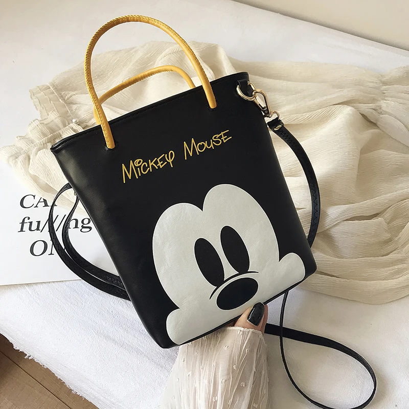 

Disney ladies plush shoulder bag Mickey Rabbit cartoon cute bag canvas handbag high quality messenger bag 2021 new