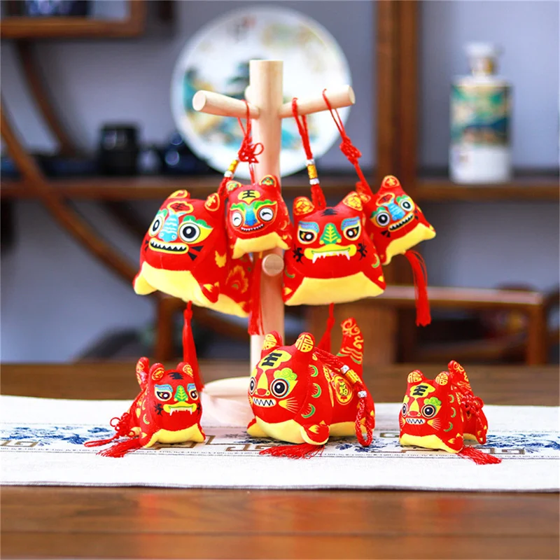 

2022 год Тигра, китайский новый год, Зодиак, подвеска, случайный подарок для гостей, талисман тигра, детские игрушки