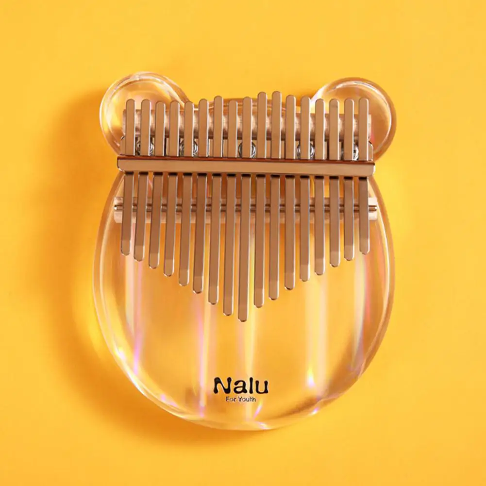 17 клавиш акриловое пианино Kalimba легкое прозрачное для большого пальца Mbira Sanza с