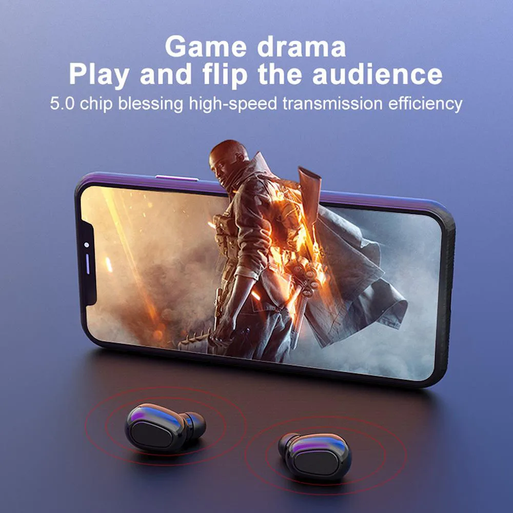 Наушники вкладыши TWS с Hi Fi наушники Bluetooth Беспроводной спортивные 3D стерео