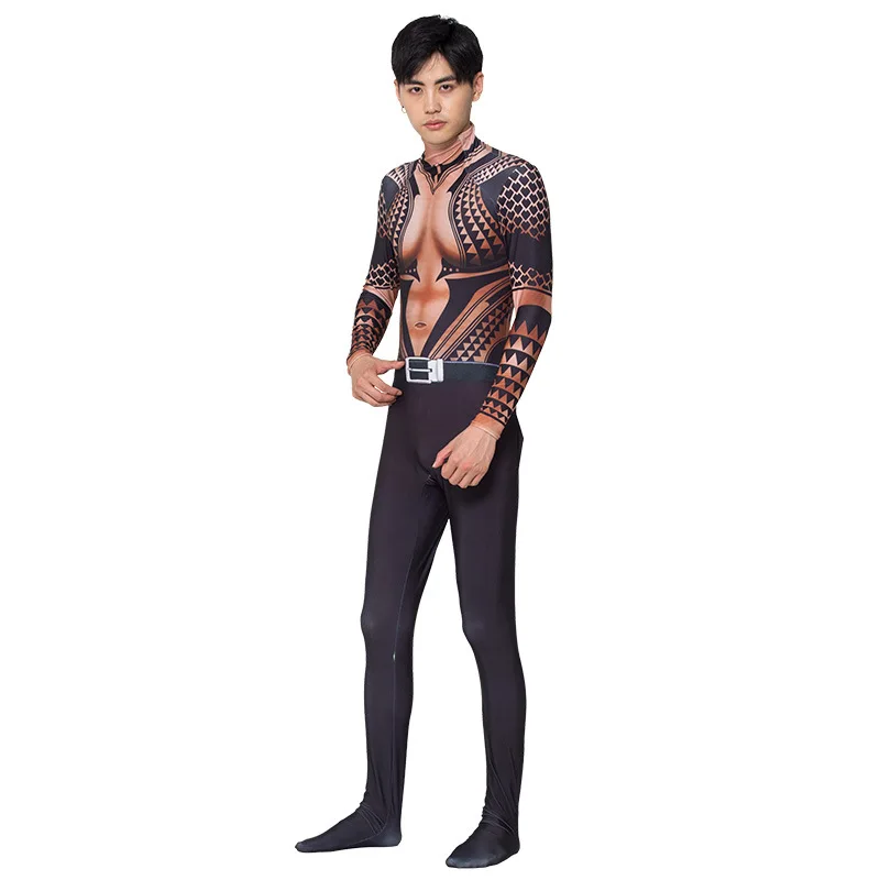 

Man Boy Anime Movie Superhero Character Bodycon Printed Jumpsuit Kids Halloween Cosplay Costumes Party Role Play Dress Up Outfit