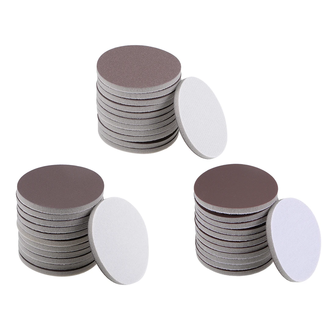 

uxcell 12Pcs 3-Inch Sanding Sponge Hook and Loop Sanding Disc Wet Dry for Automobile Car Wood Drywall Metal Brown Corundum