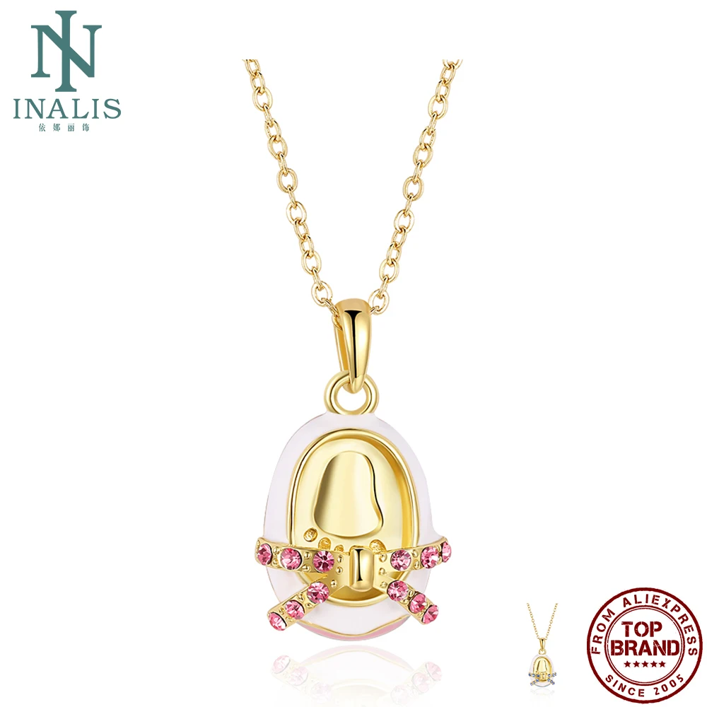 

INALIS Imitation Gold Plated Pendant Necklace For Women Fashion Ideas Romantic Necklace Anniversary Fine Jewelry Trend Hot Sale