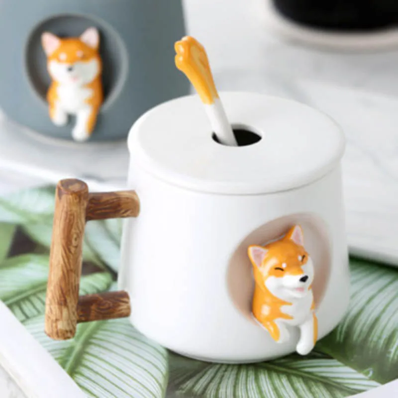 1 шт. новый 420 мл и милые носки с рисунками зверей из мультфильмов косплей Shiba Лисья