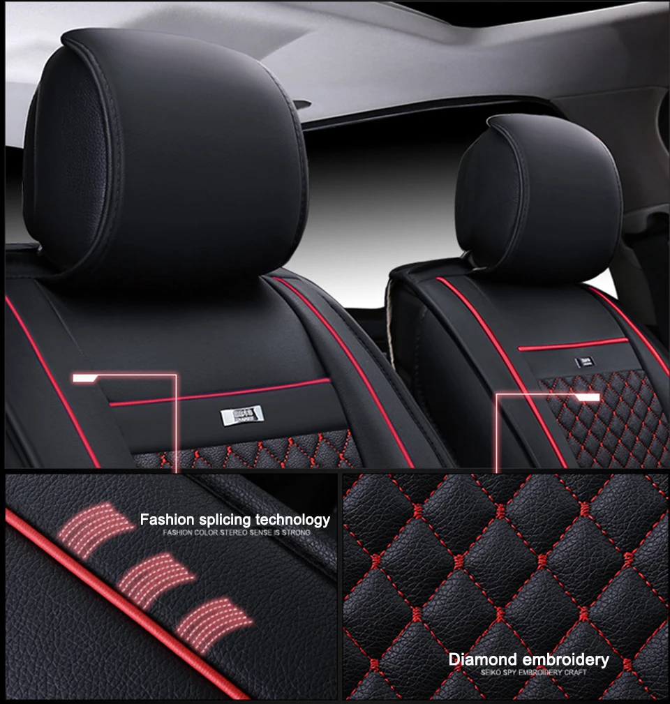 WLMWL универсальный кожаный чехол автокресла для peugeot 206 307 407 207 2008 3008 508 208 308 406 301 всех моделей автомобильные аксессуары