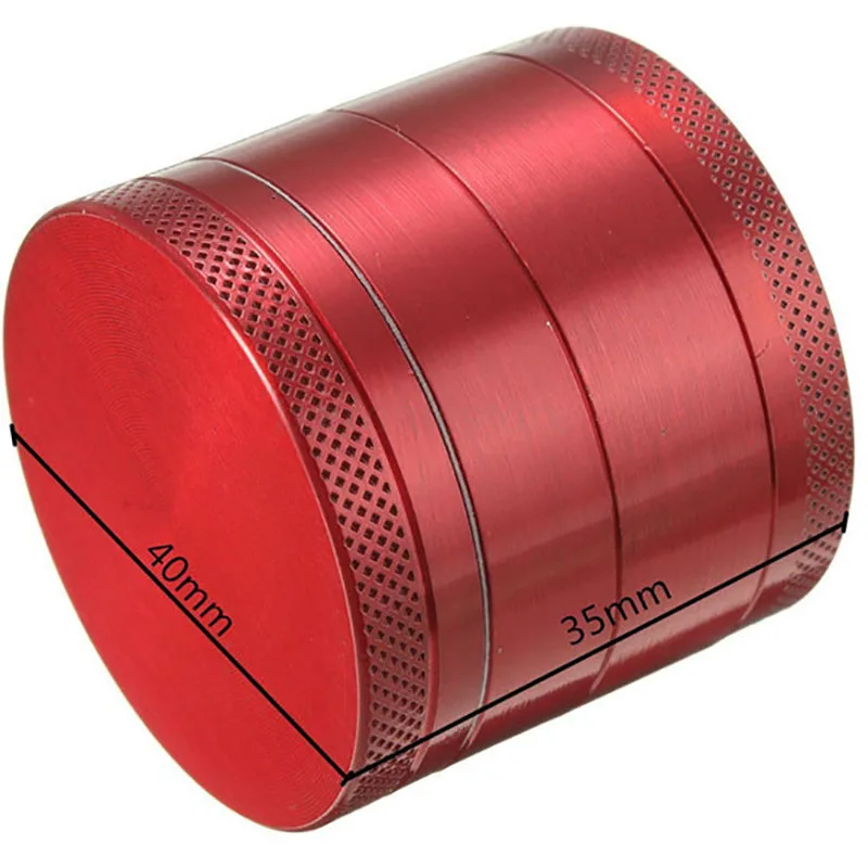 40 мм цинковый сплав 4 слойный измельчитель Ручной Табак Дробилка для листьев