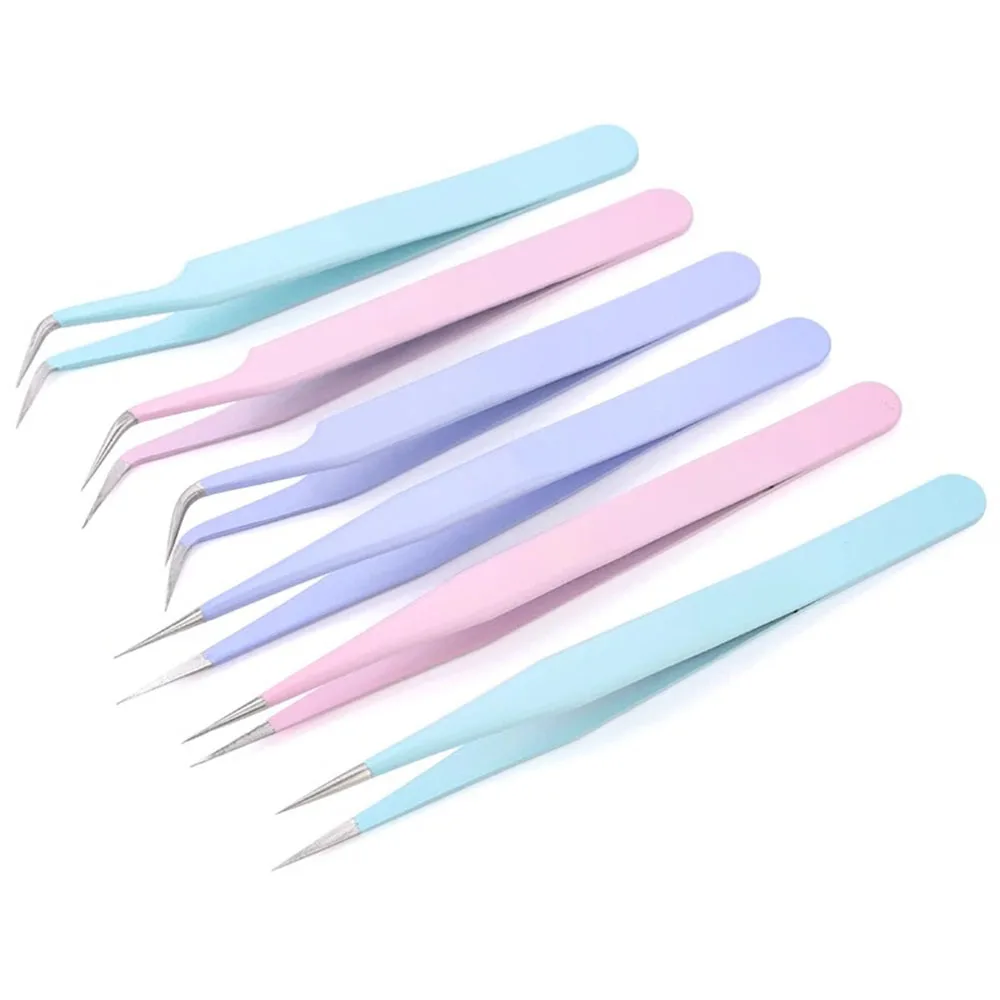 

Diamond Painting Tools Accessories Tweezers Fast Pasted Rhinestone Tweezers Stainless Diamond Mosaic Tweezers(Straight/elbow)