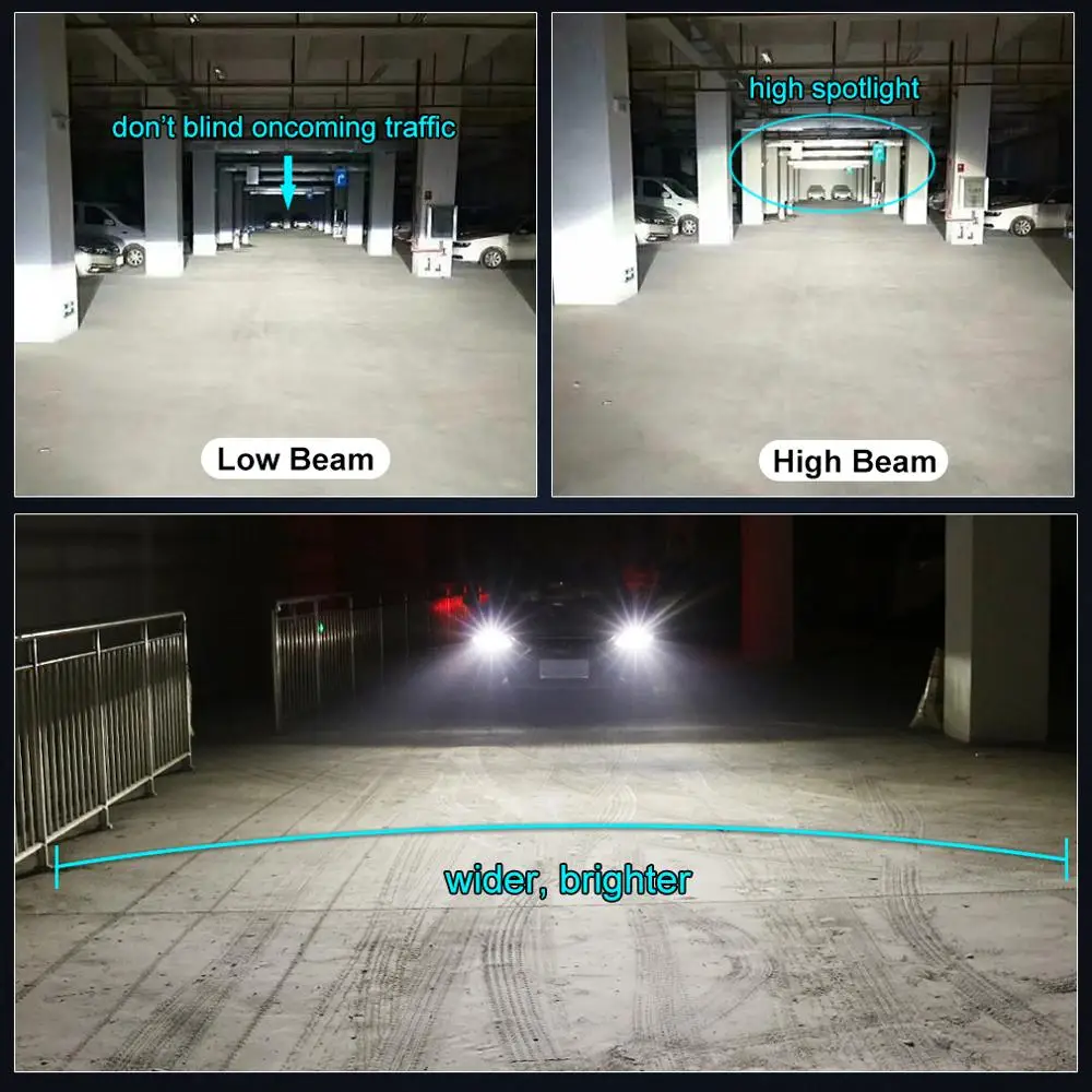 

2pcs 100W Canbus LED H4 H1 H7 H8 H11 HB3 9005 HB4 9006 LED Bulbs Car Headlight with Red Copper 12V Auto Lamp 6000K White