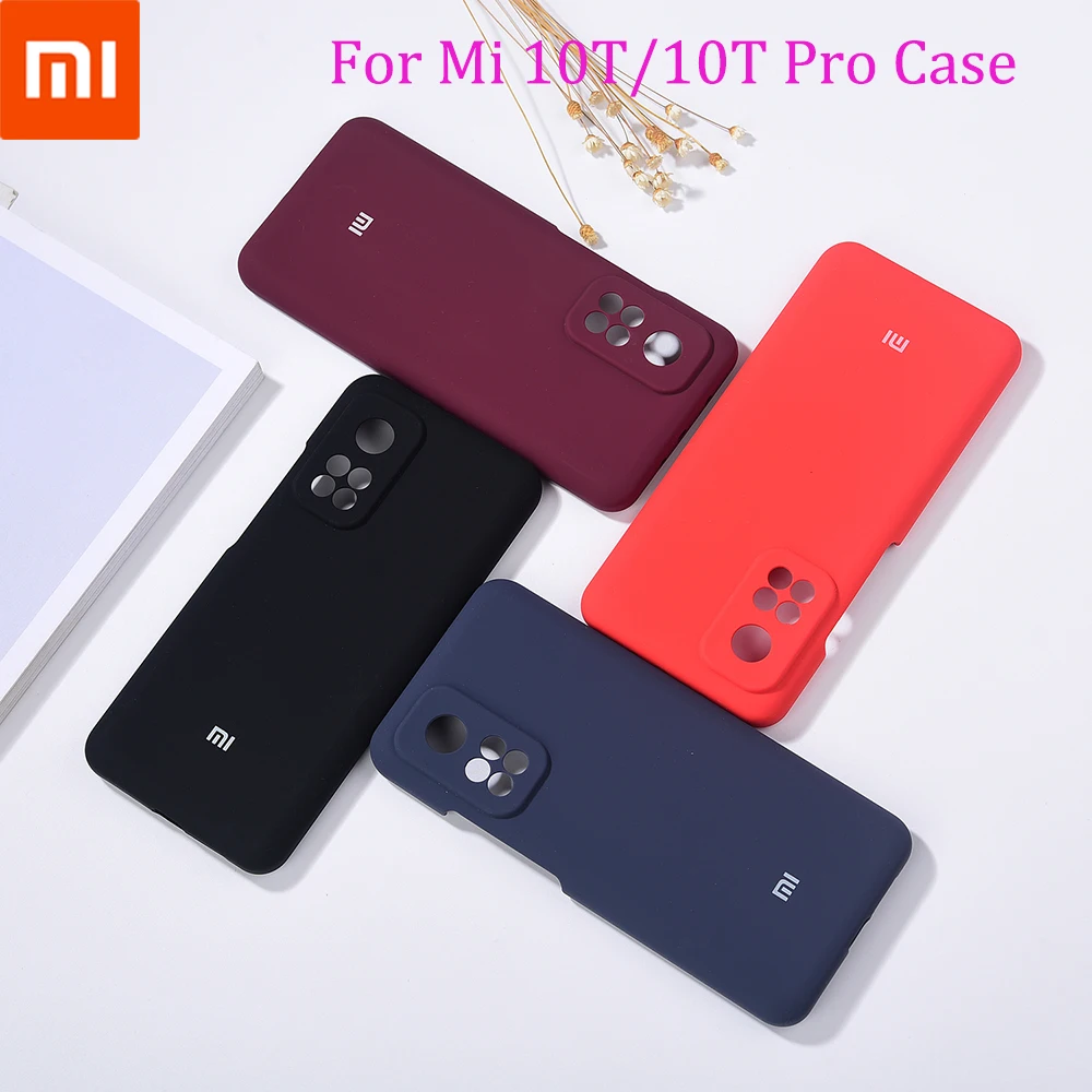 

Mi 10T Pro 5G Case Original Xiaomi Mi10T Silky Soft-Touch Liquid Silicone Phone Cover Full Protective Shell For Mi 10T 10TPro 5G