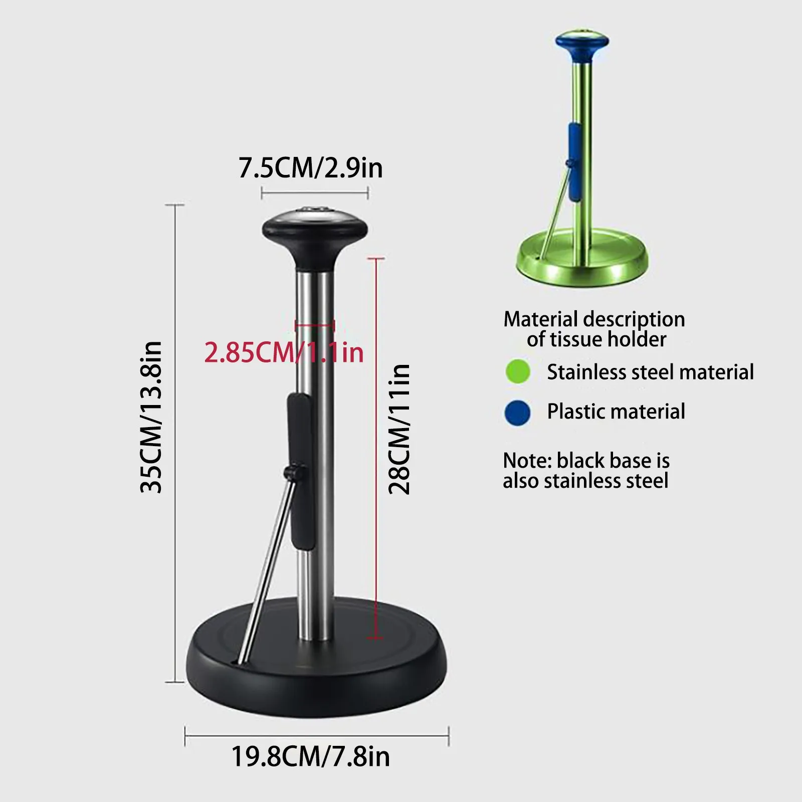 

Vertical Paper Towel Rack Shelf Household Kitchen Storage Cling Storage Holder Lazy Rag Roll Rack Towel Film Tools Paper#g3