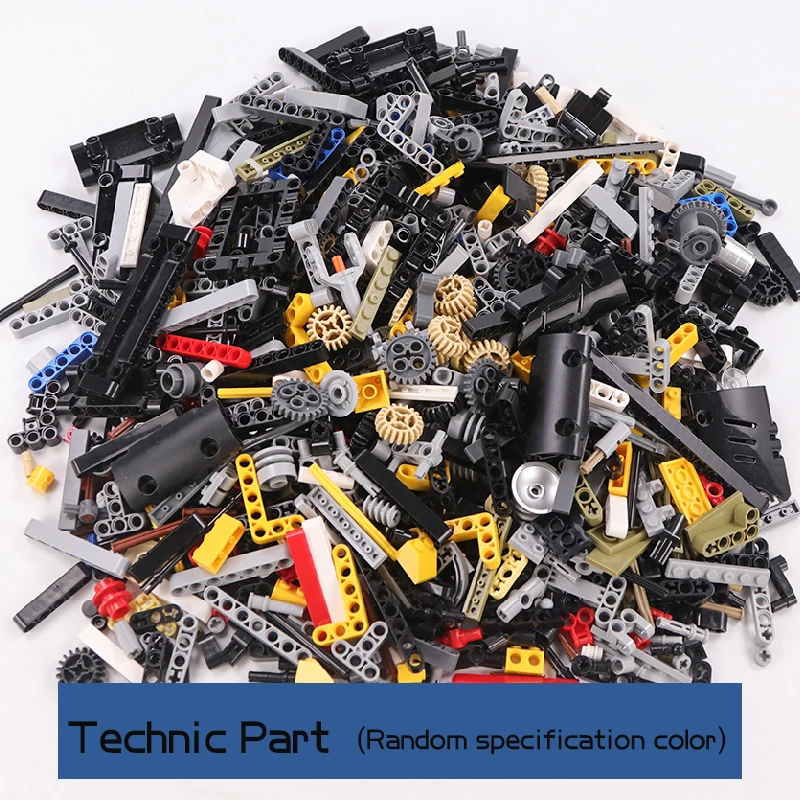 250-500g DECOOL High-Tech Random Bulk Parts Gear Cross Axle Bricks Lift Arm Pin MOC DIY Car Building Blocks Toys For Boy Gifts