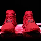 Мужские кроссовки на шнуровке, красные дышащие кроссовки для бега, большой размер 48, новинка 2020