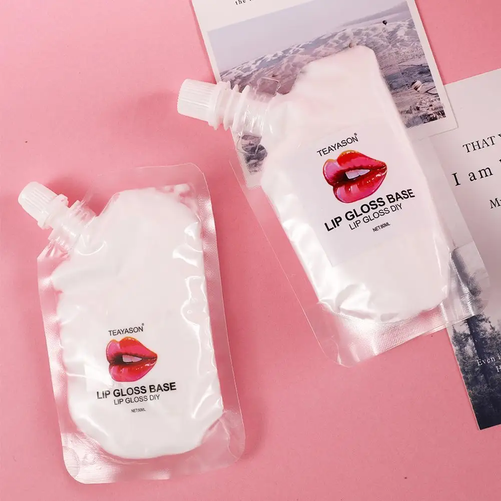 

DIY lip gloss making transparent lip gloss lip glaze base olive oil materials flavor materials