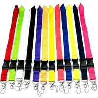 colorful blank plain for keys phone neck strap hanging rope badge holders keychains lanyard rope