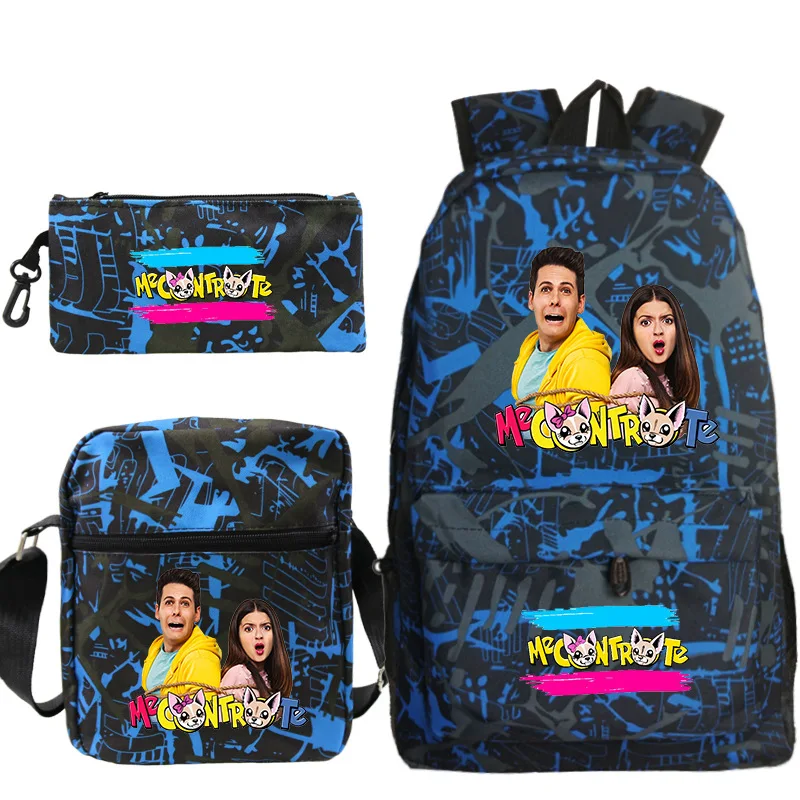

3Pcs Set Me Contro Te Backpack High Quality School Bags Childs Teenagers Canvas Bookbags Back To School Bag Gift Daily Knapsack