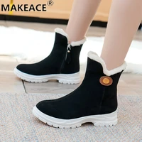 winter womens boots new suede warm boots womens short boots casual platform boots fashion martin boots outdoor snow boots