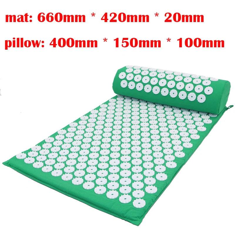 mat pillow 4 Массажер для акупрессуры, подушка шакти, набор ковриков для снятия боли в спине и теле, коврик для йоги с подушкой, акупунктурный массажный коврик - Цвет: mat pillow 4