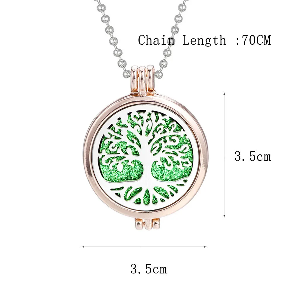 Новинка ароматерапия ювелирное изделие розовое золото парфюм диффузор ожерелье