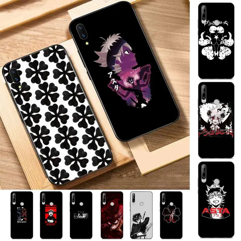 

YNDFCNB Black Clover Anime Phone Case for Huawei Y 6 9 7 5 8s prime 2019 2018 enjoy 7 plus