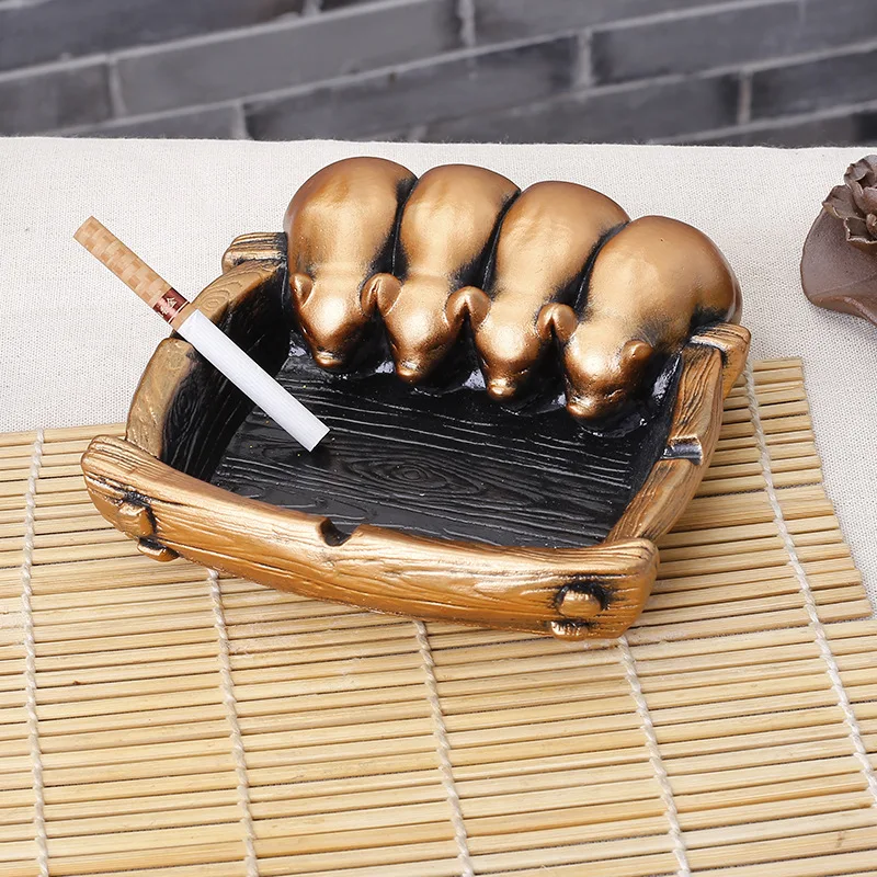 Талисман на год свиньи каучуковая пепельница оригинальная настольная